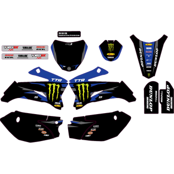 D'COR VISUALS Graphic Kit Monster Energy Star 2050114