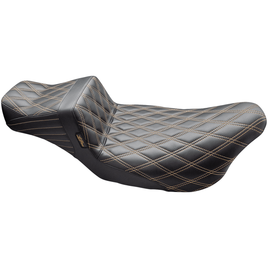 LE PERA Tailwhip Daddy Long Legs Seat Double Diamond w/ Chestnut Thread FLH/FLT '08-'24 LK587DLDDCHET