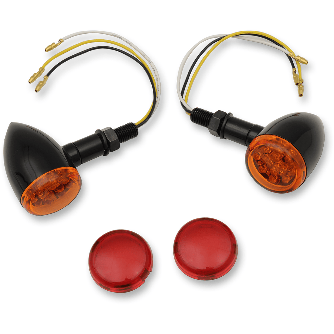 DRAG SPECIALTIES LED Marker Lights Black/Amber or Red