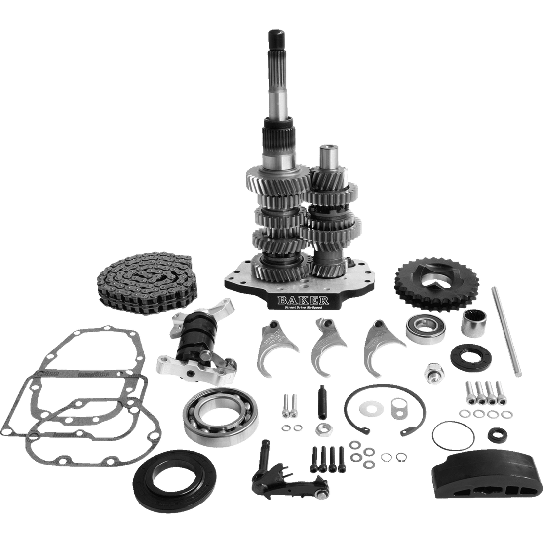 BAKER DRIVETRAIN Direct Drive Gear Set 6-Speed Black DD6411PL03