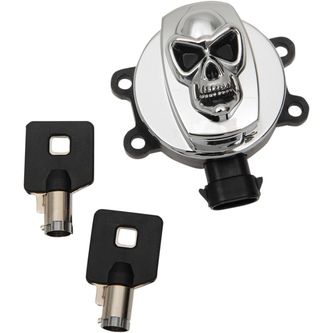 DRAG SPECIALTIES Ignition Switch Skull Chrome