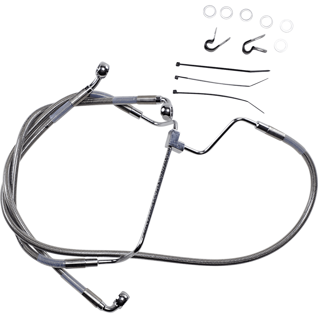 DRAG SPECIALTIES Brake Line +2" Stainless Steel