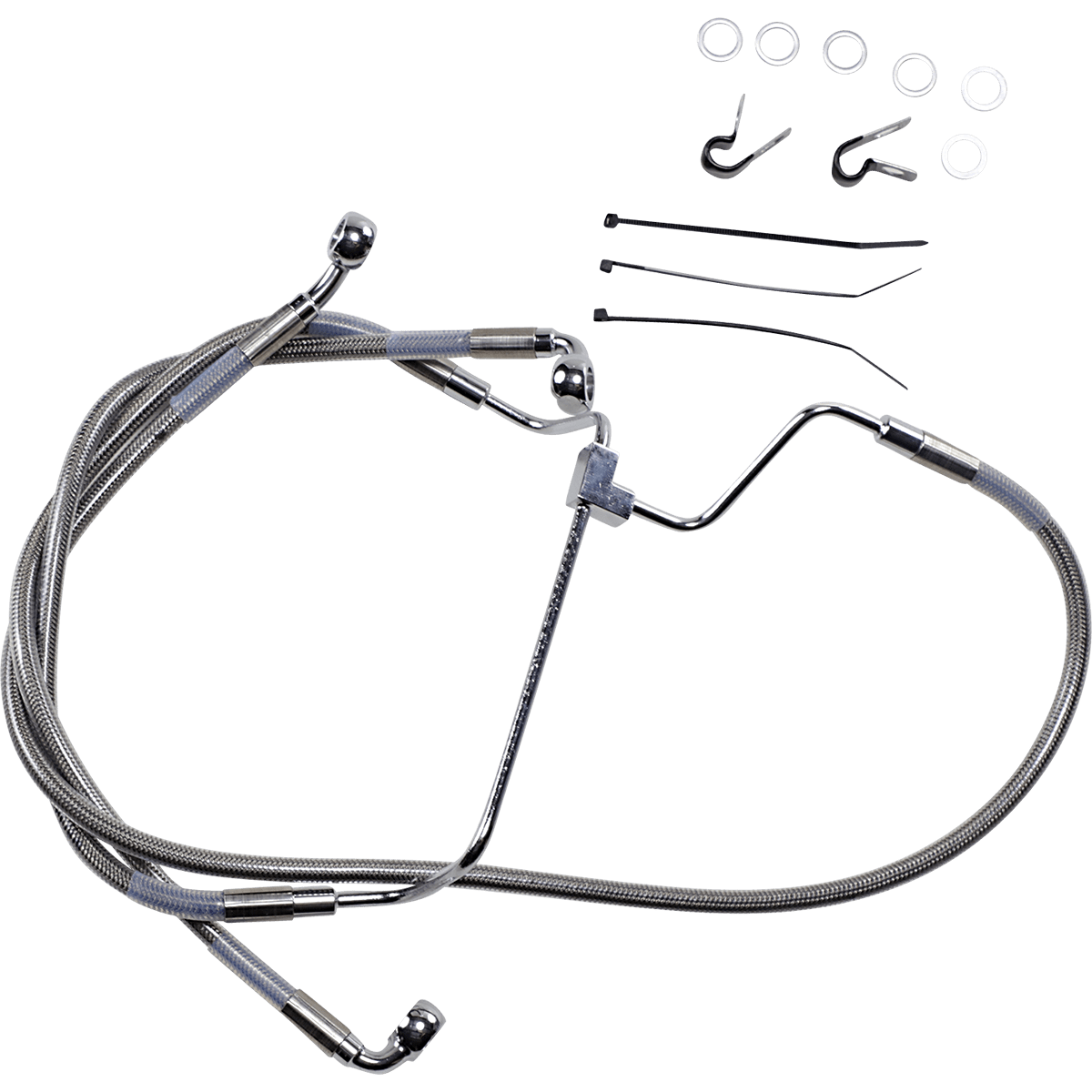 DRAG SPECIALTIES Brake Line +2" Stainless Steel