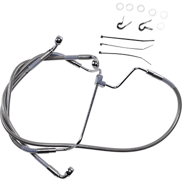 DRAG SPECIALTIES Brake Line +2" Stainless Steel