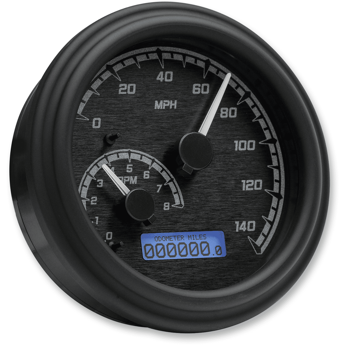 DAKOTA DIGITAL MXV Series Fatbob Analog/Digital Gauge System Black/Gray/Black MVX2004KGK