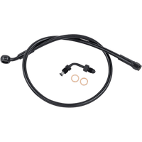 MAGNUM SHIELDING Brake Line Upper with Adapter Black SBB150127