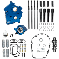 S&S CYCLE Cam Chest Kit with Plate Chain Drive Water Cooled 475 Cam Black Pushrods M8 3101008B