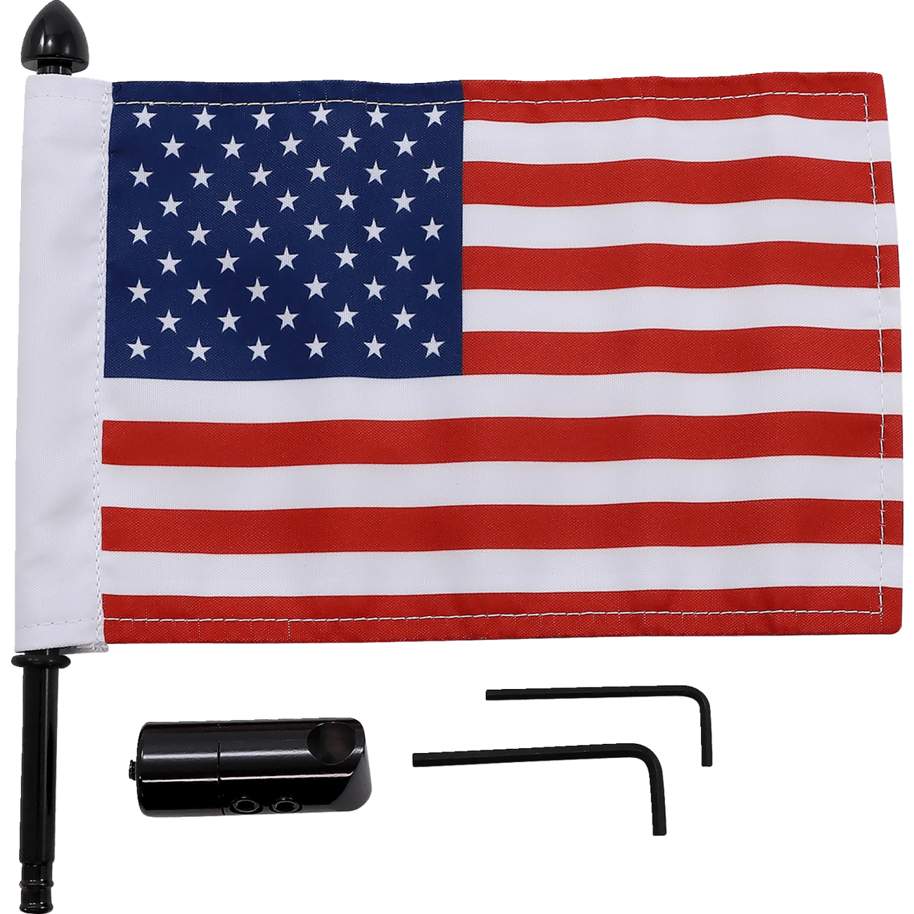 PRO PAD Luggage Rack Flag Mount 1/2" Round With 6" X 9" Flag BRFMRDHB12