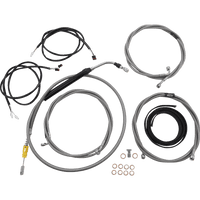 LA CHOPPERS Cable Kit 15" 17" Handlebars ABS Stainless LA8056KT316