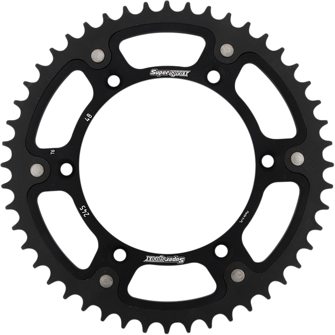 SUPERSPROX Stealth Rear Sprocket 48 Tooth Black Yamaha RST24548BLK