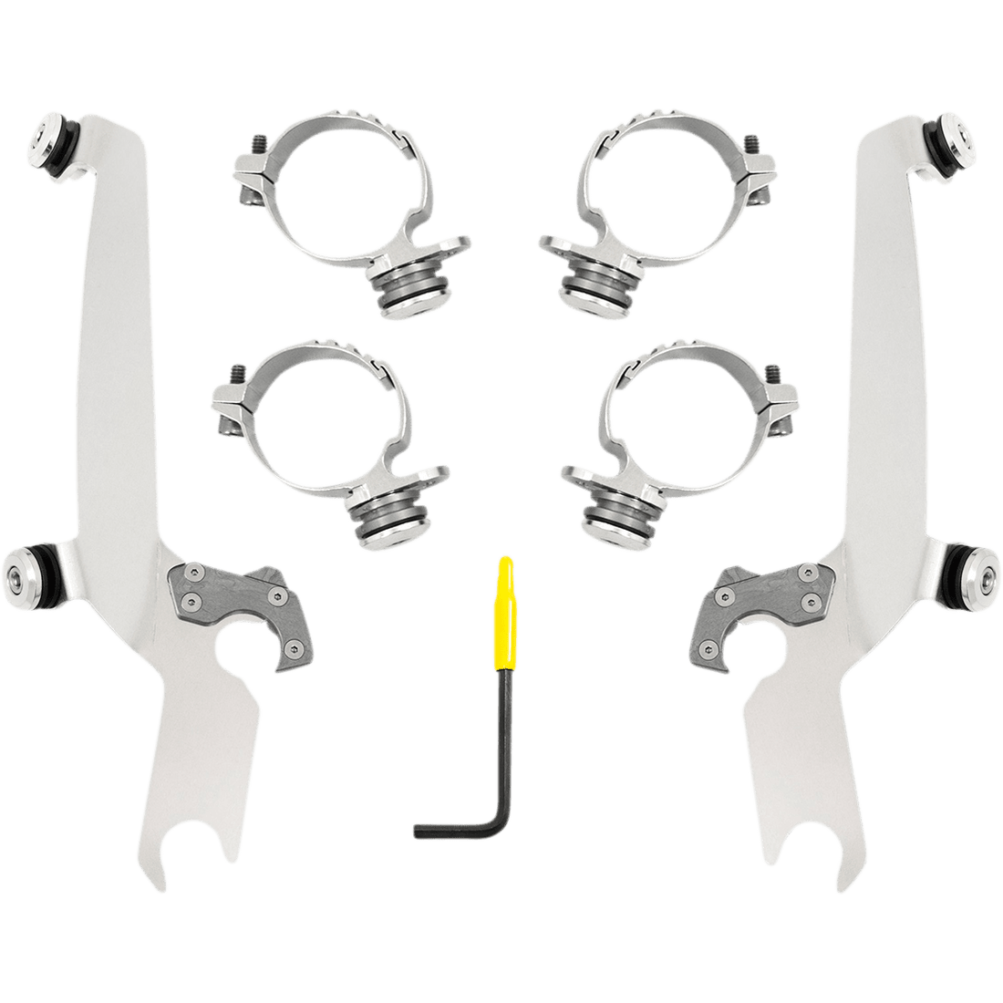 MEMPHIS SHADES Sportshield Trigger Lock Complete Mount Kit Polished XL MEK2055