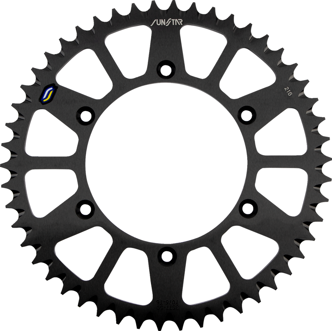 SUNSTAR SPROCKETS Rear Sprocket 50 Tooth Suzuki Works/Black 5357750BK