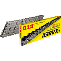 DID 530 VX3 Chain Natural 118 Links M530VX3X118ZB