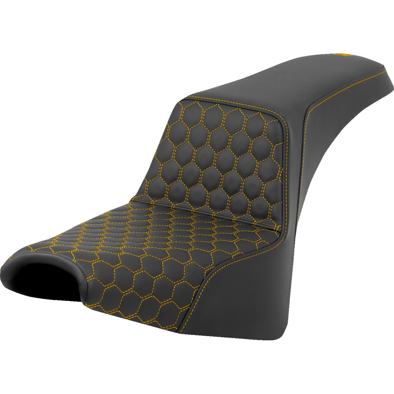 SADDLEMEN Step-Up Seat Honeycomb Gold Stitching FXBB/FXST '18-'24 A81830177GOL