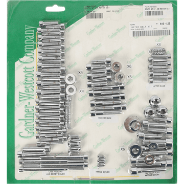 GARDNER-WESTCOTT Bolt Kit Motor Set Socket-Head Softail P9676