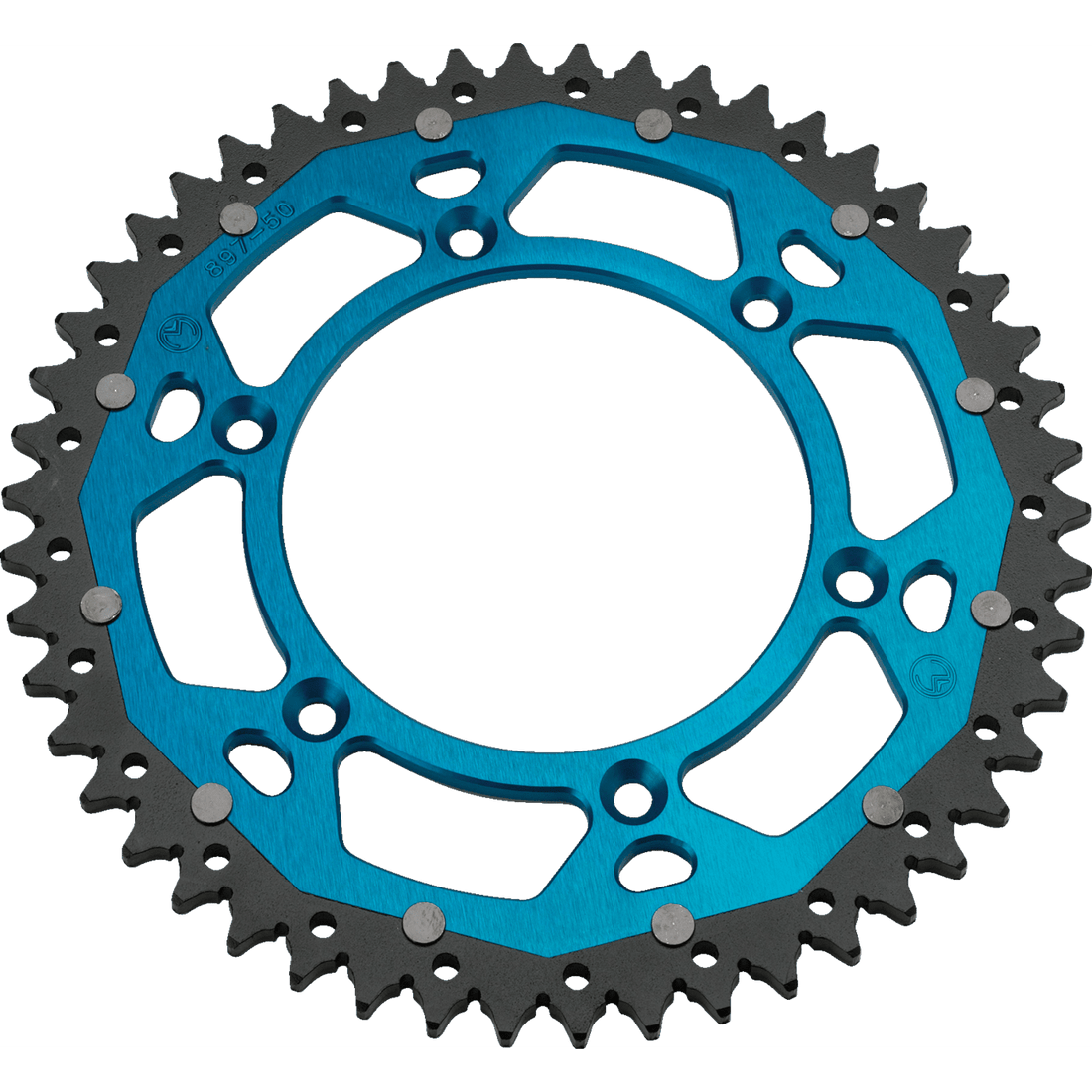 MOOSE RACING Dual Sprocket Blue 50 Tooth