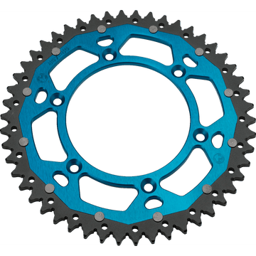 MOOSE RACING Dual Sprocket Blue 50 Tooth