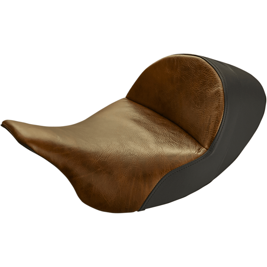 SADDLEMEN Seat Lariat Solo Low Distressed Brown FL '08-'23 80807B0041L