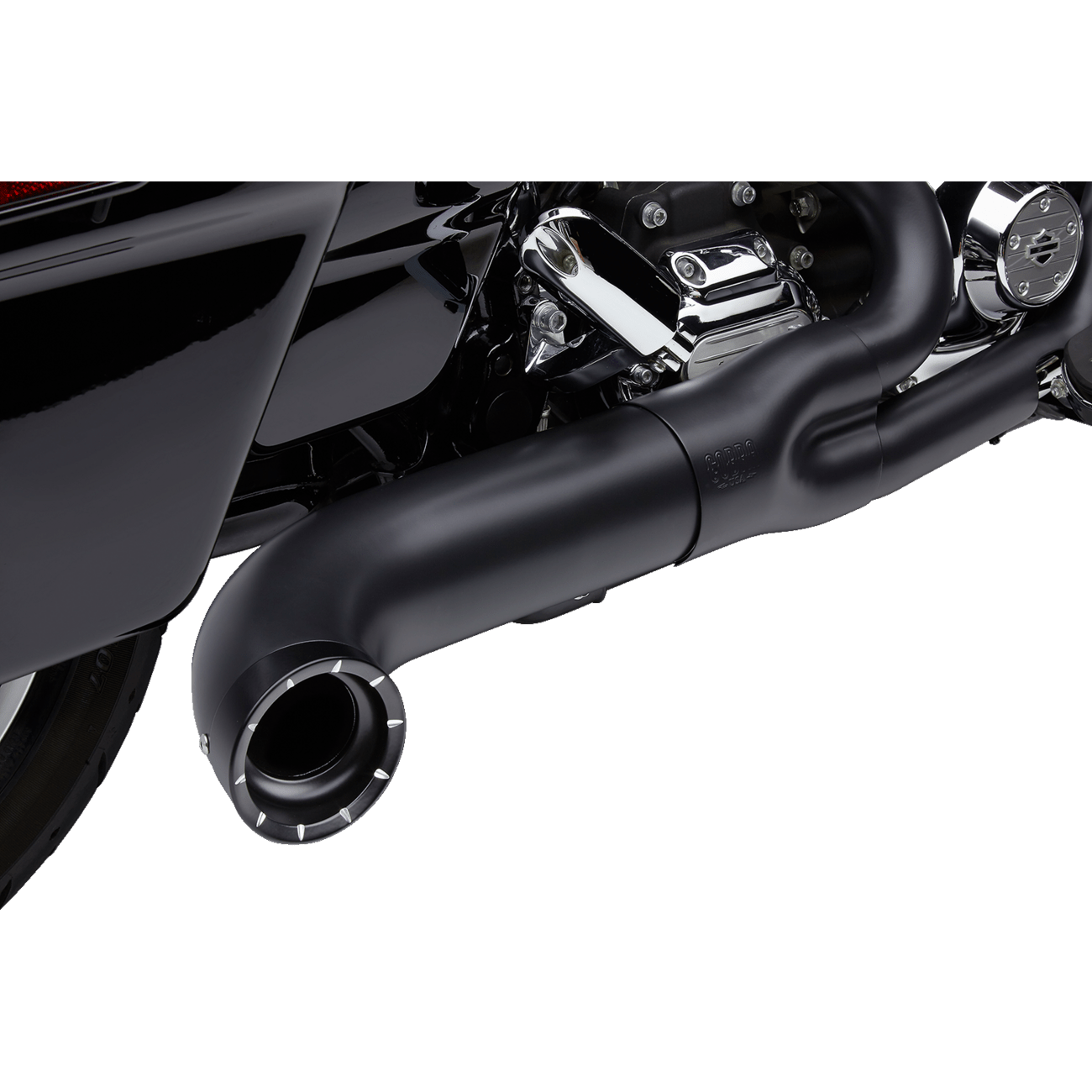 COBRA Turn Out 2-into-1 Exhaust System Black 6270B1