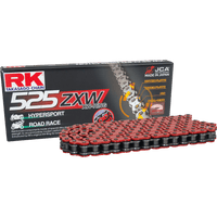 RK 525 ZXW Drive Chain 120 Links Red RR525ZXW120