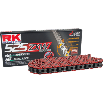 RK 525 ZXW Drive Chain 170 Links Red RR525ZXW170