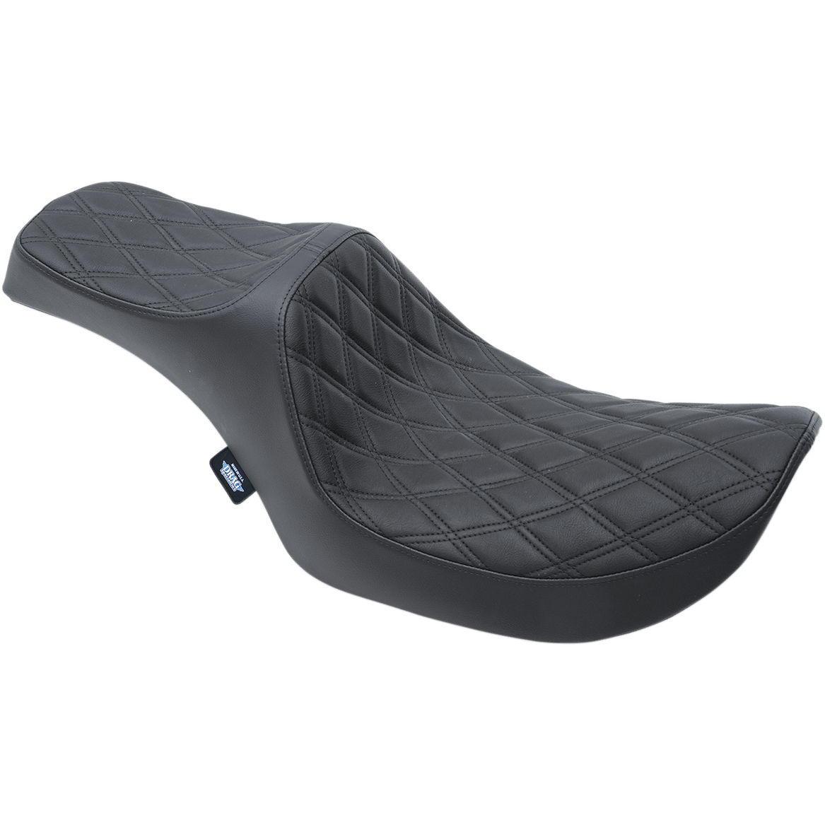 DRAG SPECIALTIES Predator III Seat Double Diamond Black Stitching FXR '82-'00