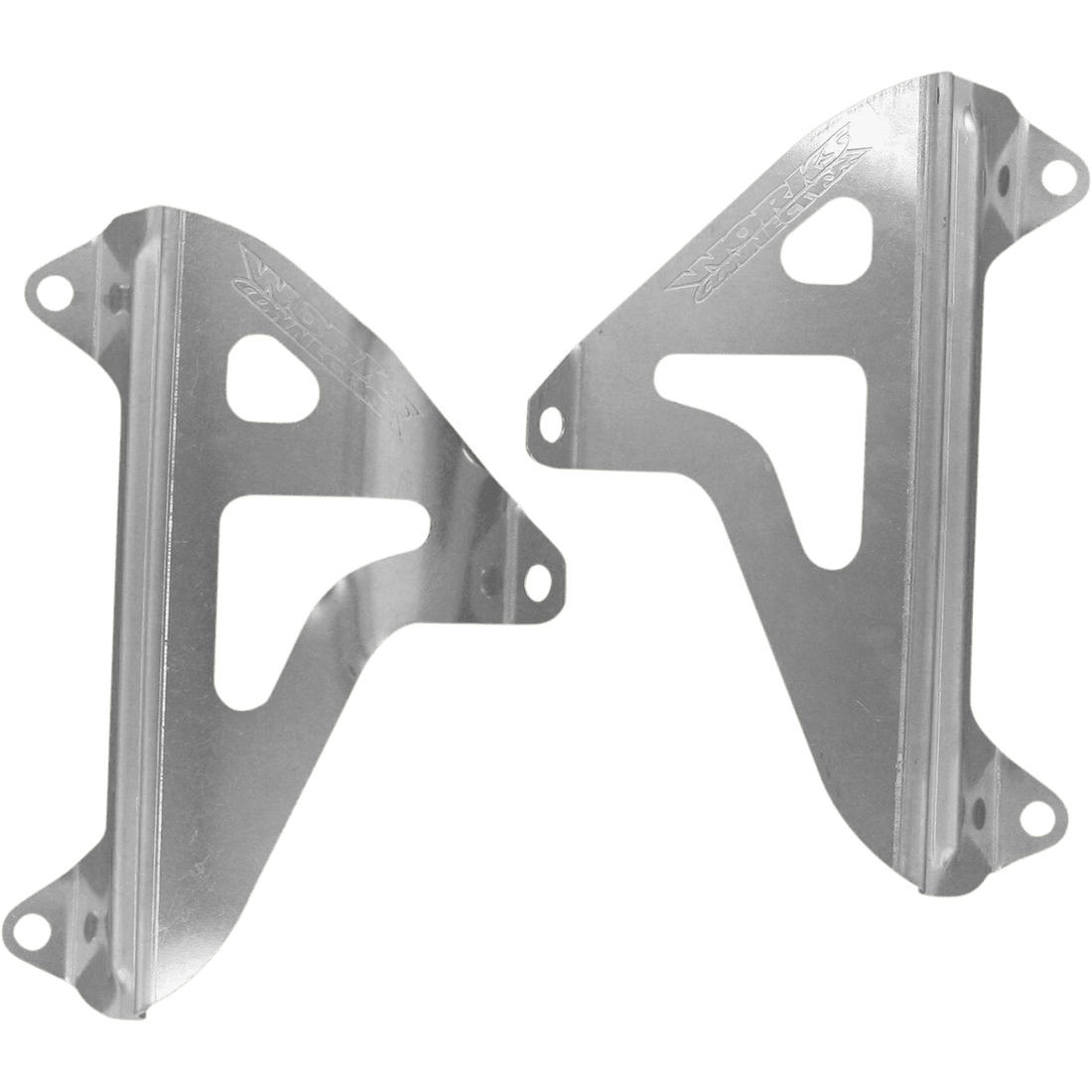 WORKS CONNECTION Radiator Brace Set Silver Yamaha 18074