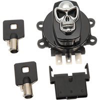 DRAG SPECIALTIES Ignition Switch Skull Black