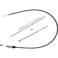 DRAG SPECIALTIES Clutch Cable Upper 32" Black/Chrome