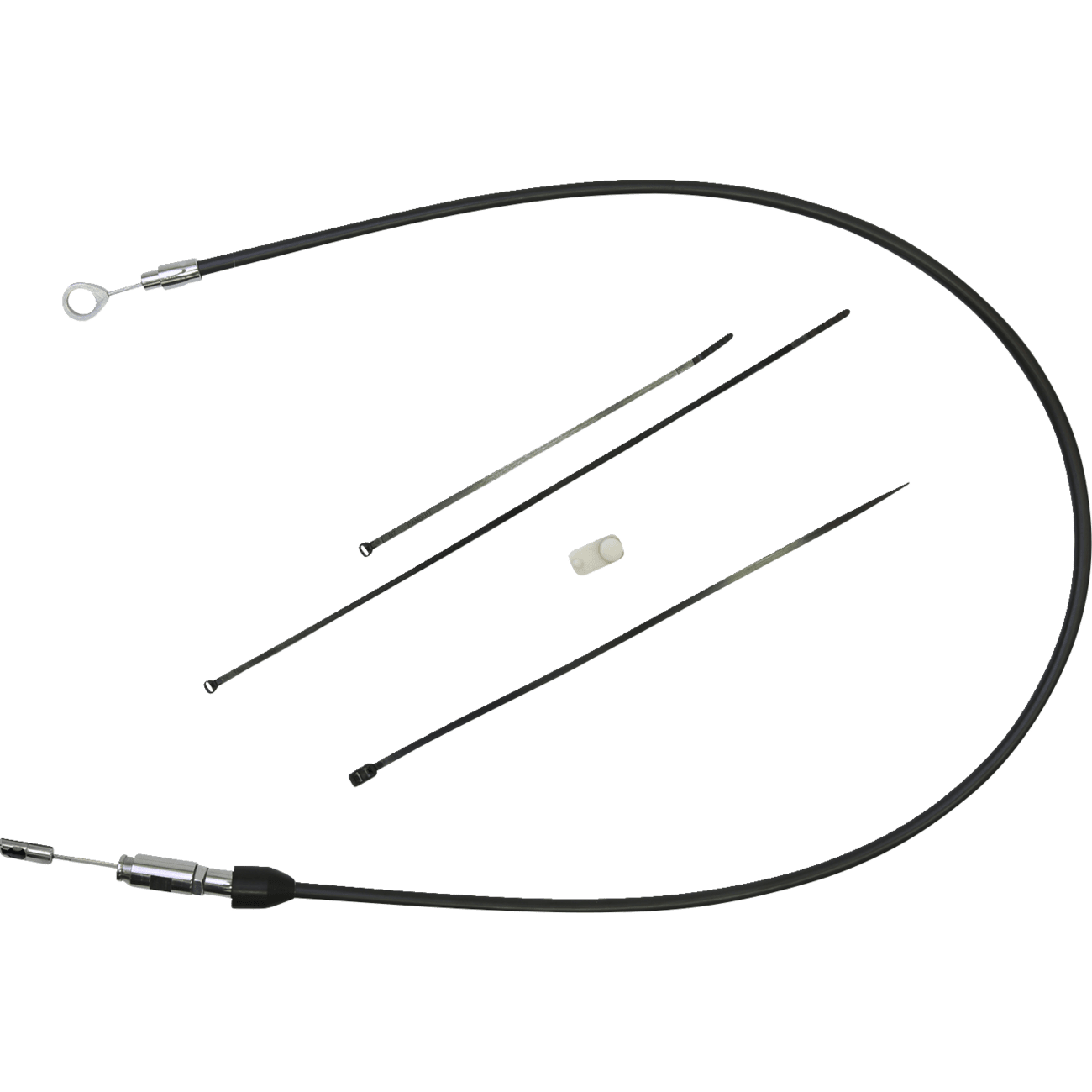 DRAG SPECIALTIES Clutch Cable Upper 50" Black/Chrome