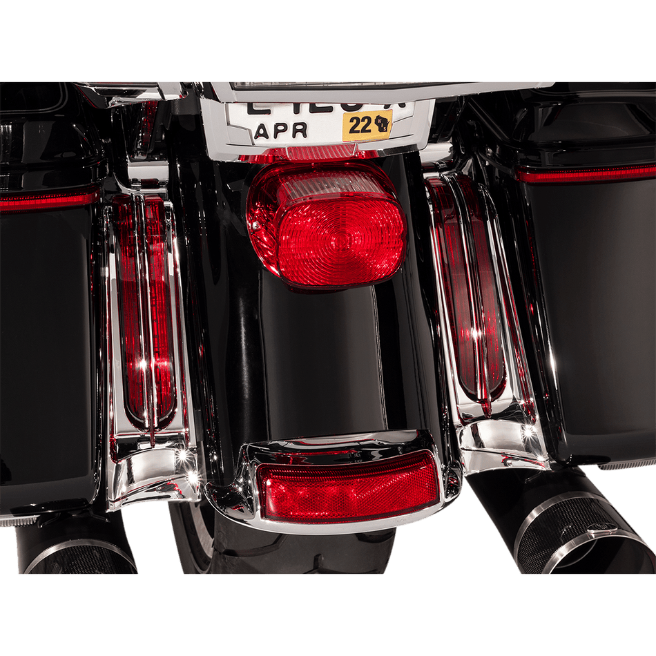 CIRO Filler Panel Lights Red/Chrome 40050