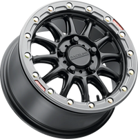 RACELINE WHEELS Wheel Alpha Front/Rear Black/with Gun Metal Ring 17x7 5/114.3 +25 mm A14BG77012+25