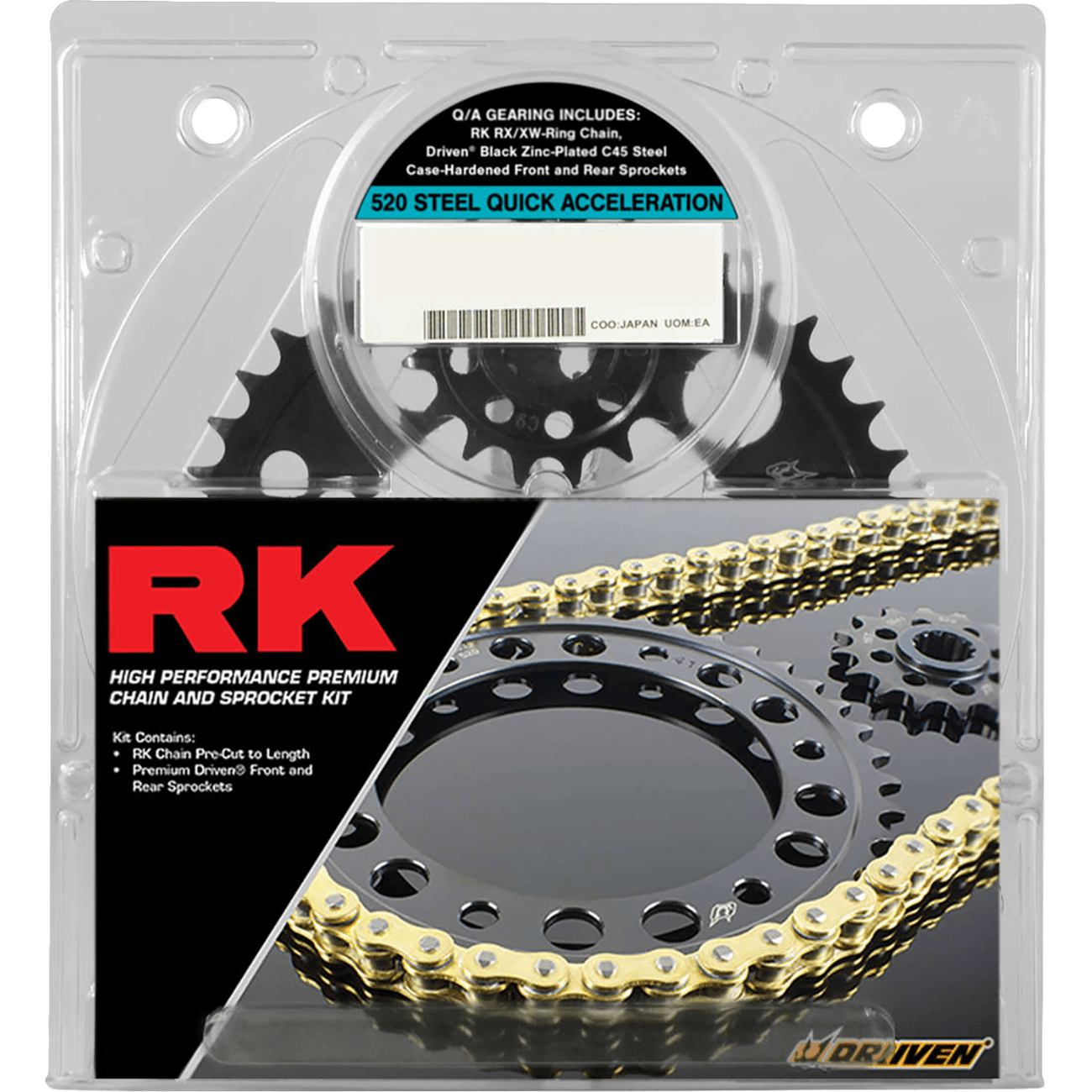 RK Chain and Sprocket Kit Quick Acceleration YZF-R7 Gold 4068159PG