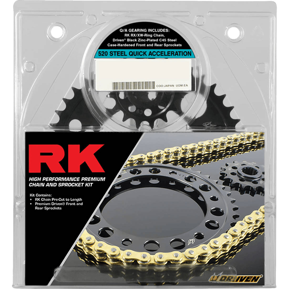 RK Chain and Sprocket Kit Quick Acceleration GSX-R1000R Gold 3106179PG