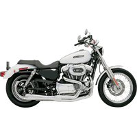 BASSANI XHAUST Road Rage Exhaust Chrome Short '04-'13 XL 14112J