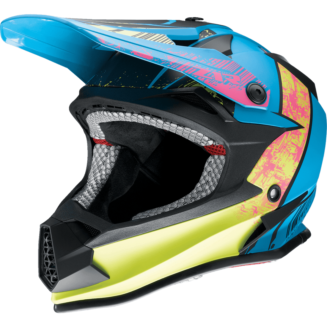 Z1R Youth F.I. Helmet Fractal MIPS® Matte Blue/Hi-Viz Large