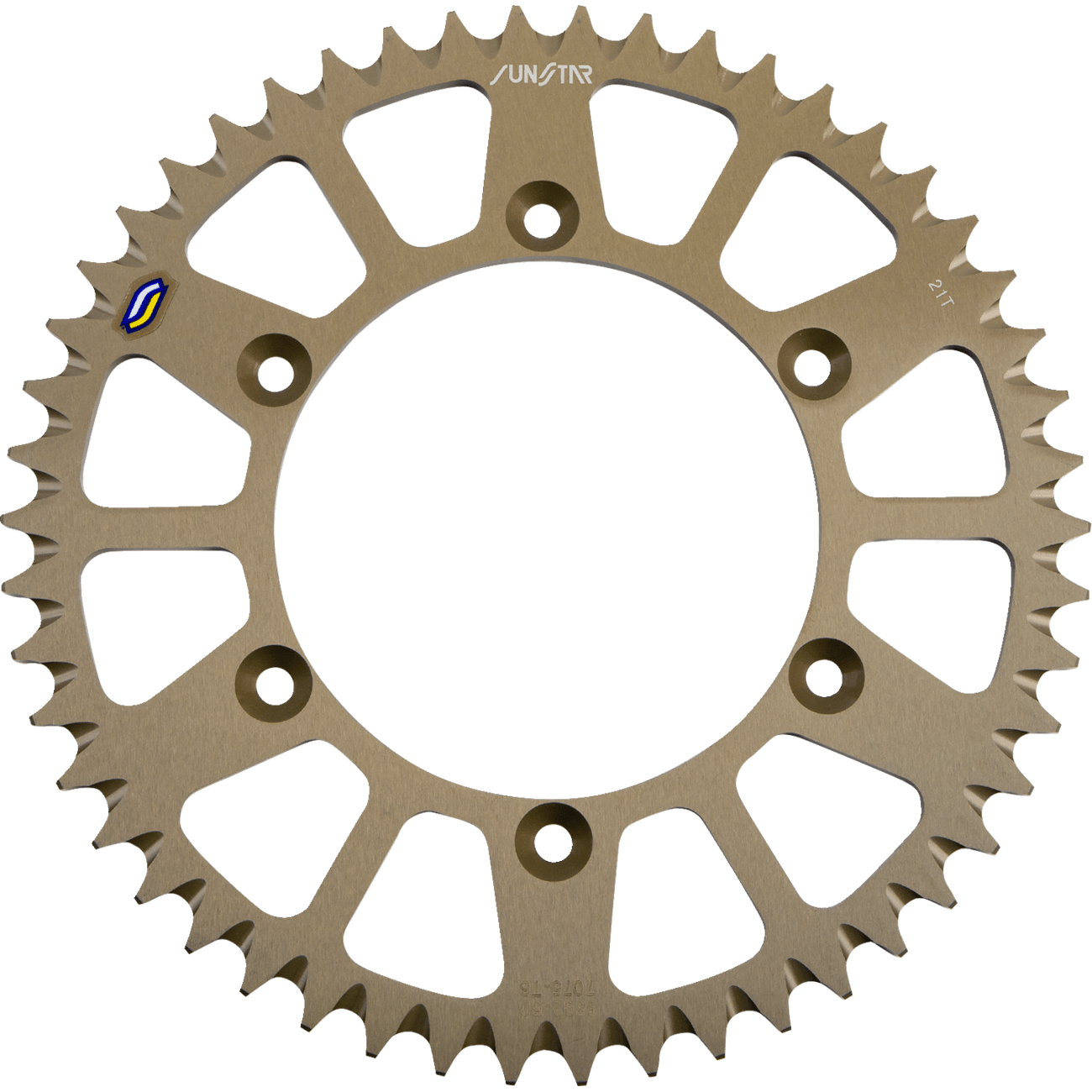 SUNSTAR SPROCKETS Rear Sprocket 50 Tooth Works/Gold 5359250