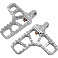 JOKER MACHINE Adjustable Serrated Footpegs With Heel Clear 08621