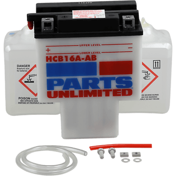 PARTS UNLIMITED Battery HYB16A-AB