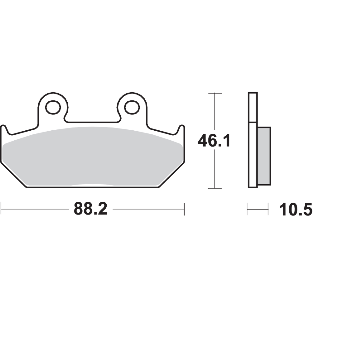 SBS HS Brake Pads Honda 647HS