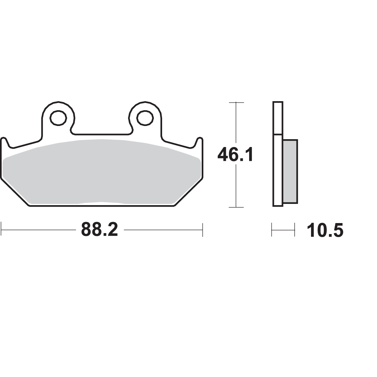 SBS HS Brake Pads Honda 647HS