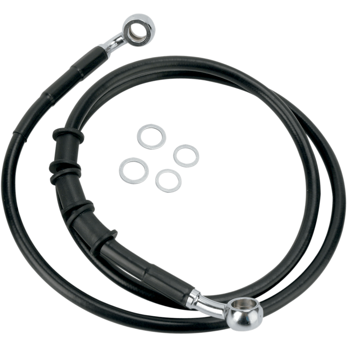 DRAG SPECIALTIES Brake Line Front (Upper) Black