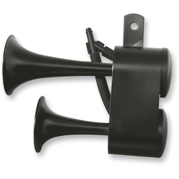 RIVCO PRODUCTS Dual Air Horns Black AHHDBK