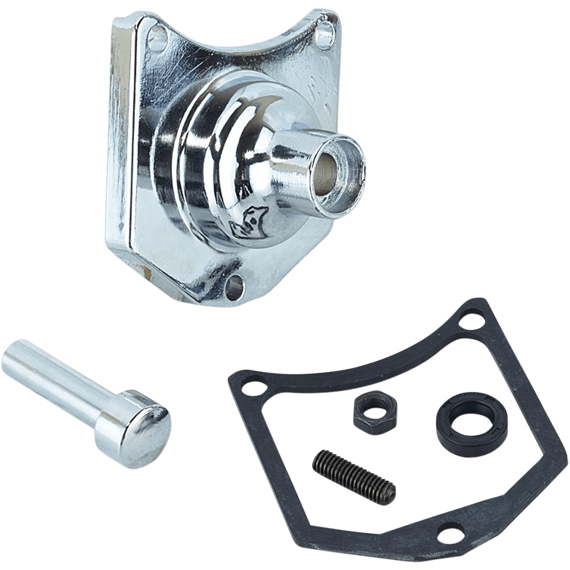 DRAG SPECIALTIES Solenoid End Cover Starter Button Chrome