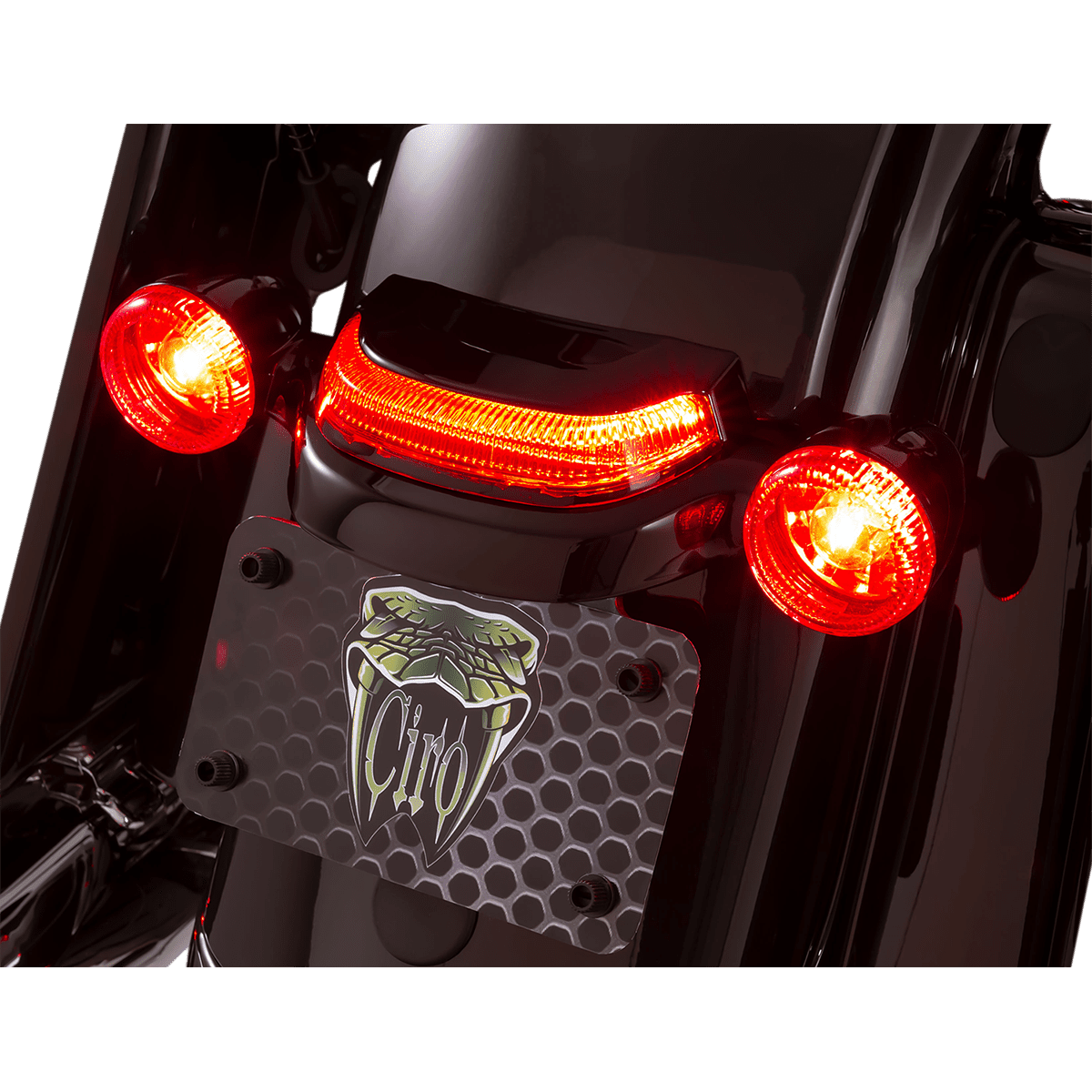 CIRO Taillight Red Black 40174