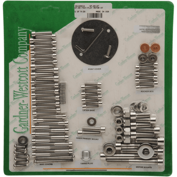 GARDNER-WESTCOTT Bolt Kit Motor Set Socket-Head SP8087