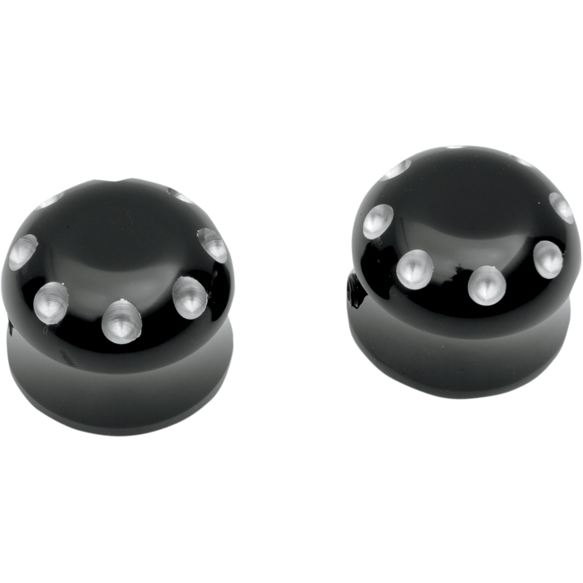 COVINGTONS Axle Cap Front Dimpled Black C0011B