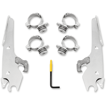 MEMPHIS SHADES Batwing Mounting Kit Polished Scout MEK2027