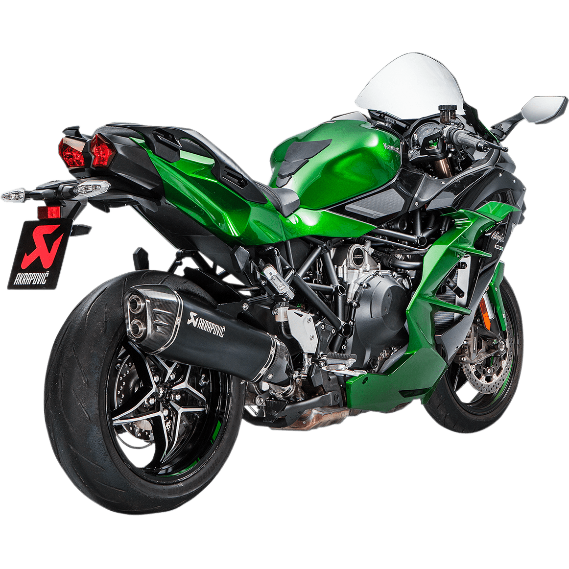 AKRAPOVIC Black Titanium Muffler Ninja H2 SX SK10SO21HRAABL