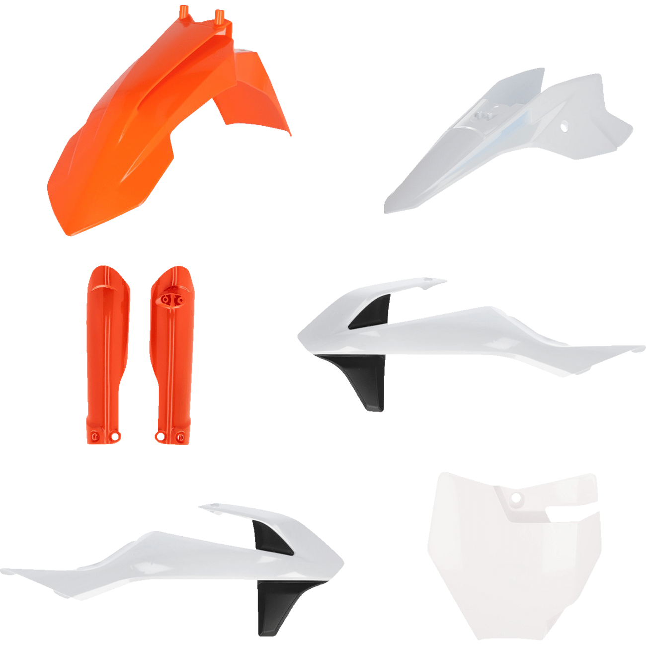 ACERBIS Full Replacement Body Kit OEM '17 Orange/White/Black 2980585569